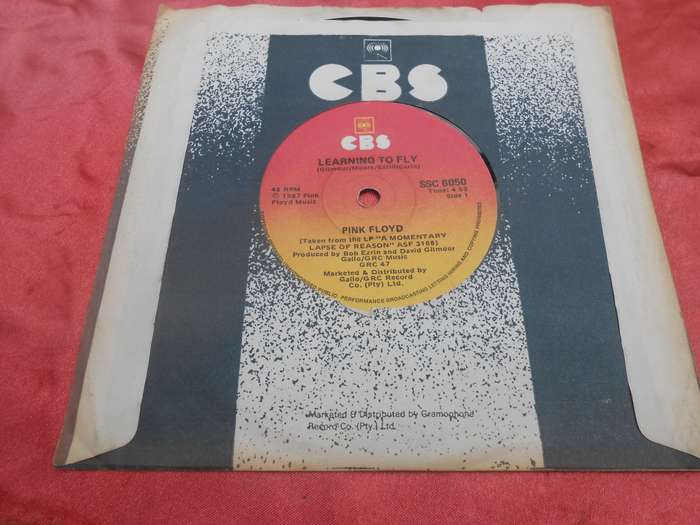 Vinyl 7` single. Pink Floyd.  Learning to Fly. Terminal Frost.  VG+ VG+
