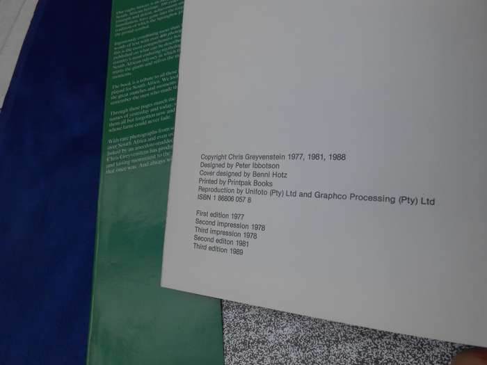 `Toyota Springbok Saga`  Chris Greyvenstein.  Hard cover.