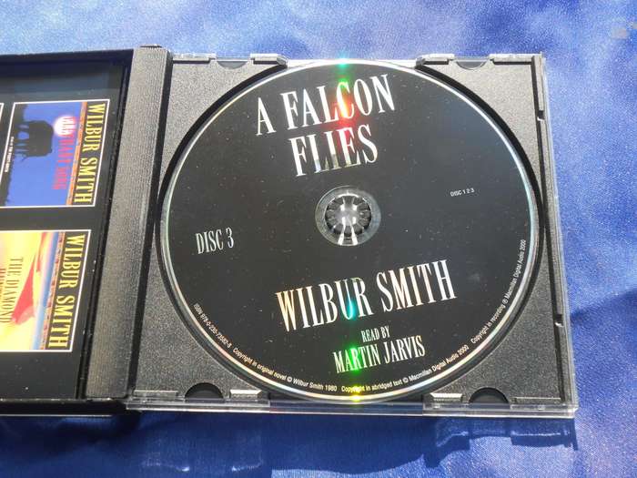 Wilbur Smith.  `A Falcon Flies`  Audio book.