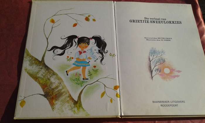 `Die Verhaal van Grietjie Sneeulokkies`  Hard cover.