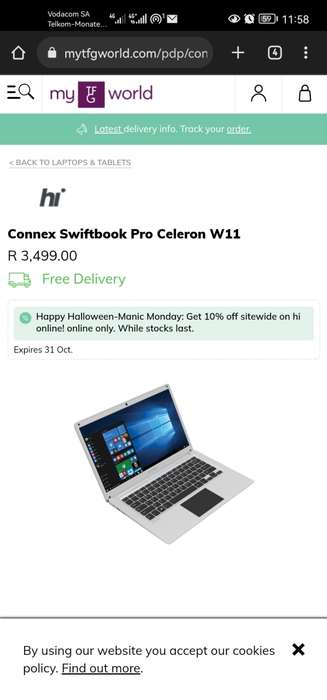 Connex Swift Book Pro Laptop givea-way