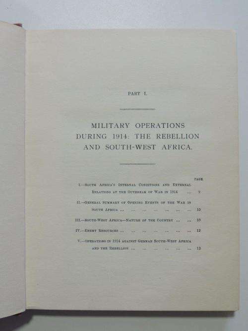 The Union of South Africa and The Great War 1914-1918 - Official History -