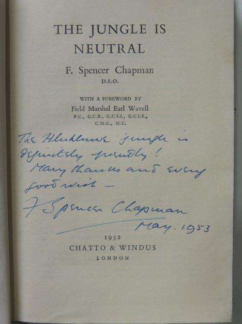 The Jungle is Neutral  Inscribed by F Chapman - by  F. S. Chapman