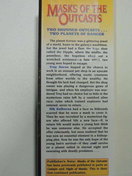 Masks of the Outcasts - Andre Norton FIRST EDITION