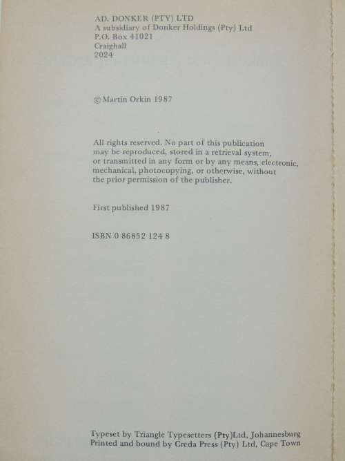 Shakespeare Against Apartheid - Martin Orkin