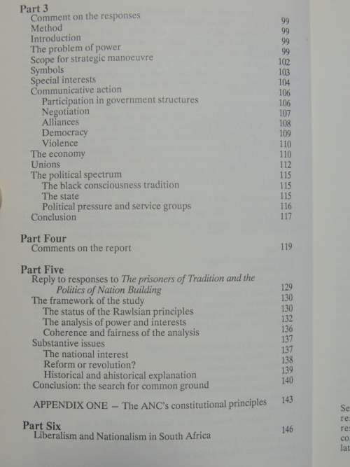The Prisoners of Tradition and the Politics of Nation Building - Charles Simkins