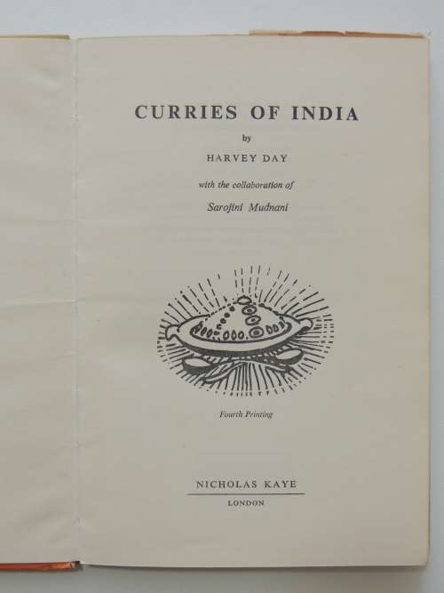 Curries of India - Harvey Day, S Mudnani - 1959 Reprint