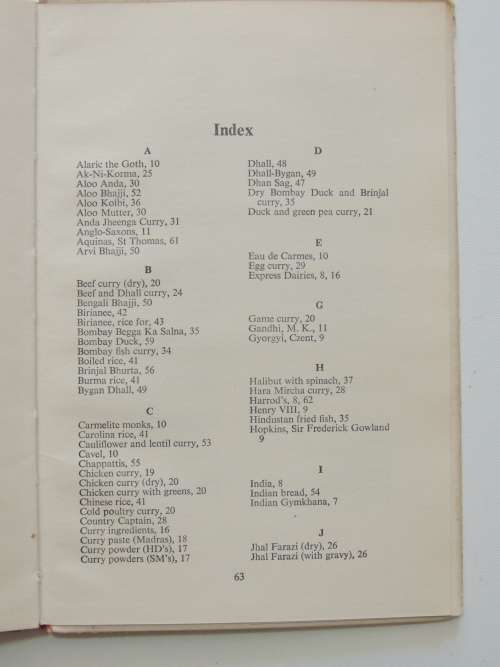 Curries of India - Harvey Day, S Mudnani - 1959 Reprint