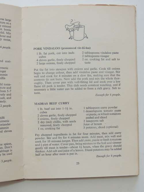 Curries of India - Harvey Day, S Mudnani - 1959 Reprint