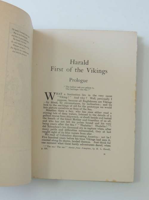 Harald First Of The Vikings -  Captain Charles Young - 1909 First Ed.
