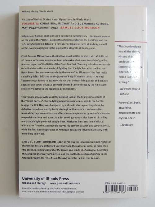 Coral Sea, Midway and Submarine Actions May 1942- August 1942 - Vol 4 - Samuel Eliot Morison