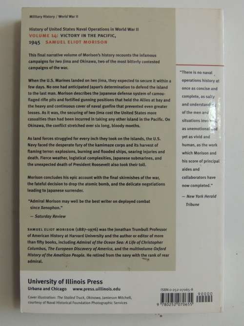 Victory in the Pacific 1945 - History of US Naval Operations in WW II Vol 14 - S E Morison