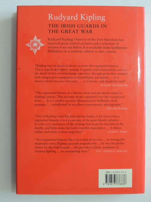 The Irish Guards InThe Great War, The First Battalion andThe Second Battalion 2Vols -Rudyard Kipling