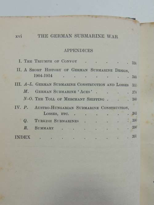 The German Sumarine War 1914-1918 (1931)RH Gibson, M Prendergast