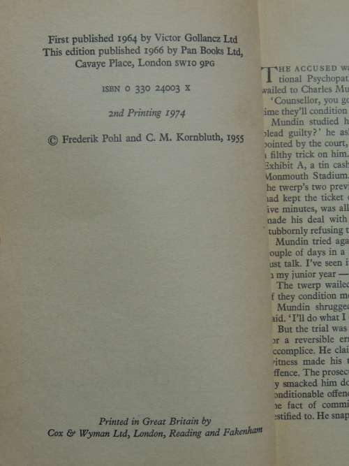 Gladiator-At-Law- Frederik Pohl, CM Kornbluth