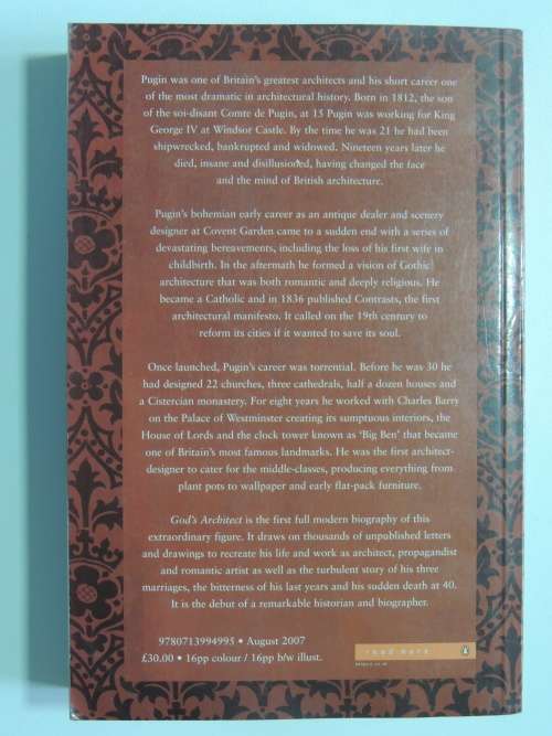 God`s Architect - Pugin & the Building of Romantic Britain - Rosemary Hill