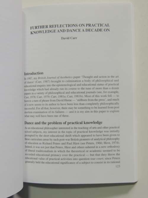 Dance, Education and Philosphy - Graham McFee