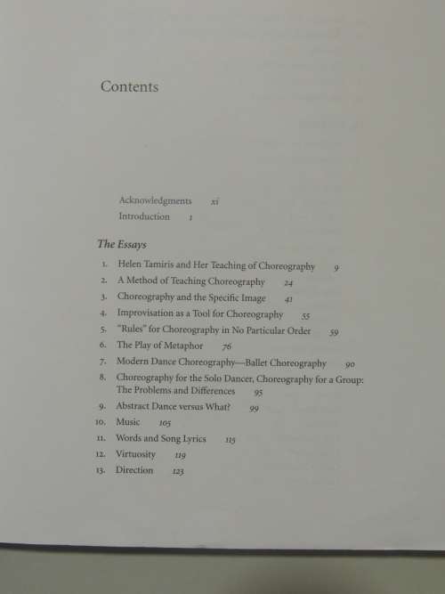 Choreography & the Specific Image - 19 Essays & a Workbook - Daniel Nagrin