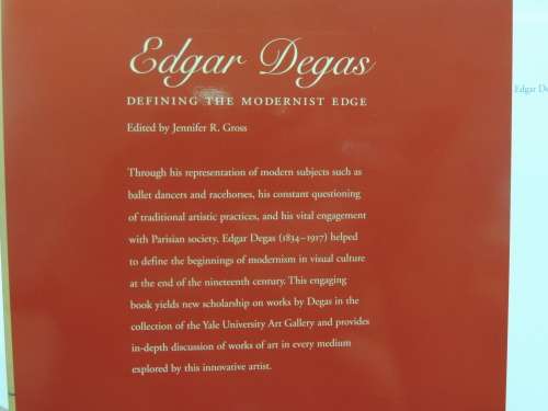 Edgar Degas - Defining the Modernist Age - Ed. Jennifer R Gross     ART