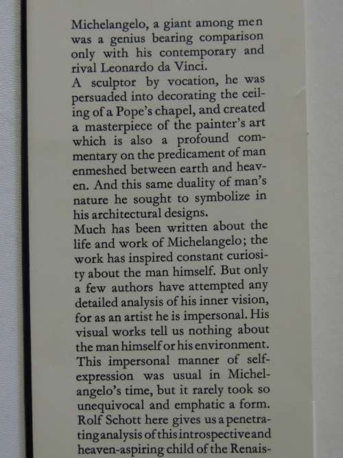 Michaelangelo - The World of Art Library - Artists - Rolf Schott
