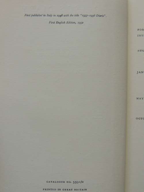 Ciano`s Diary 1937-1938 - Translated by Andreas Mayor
