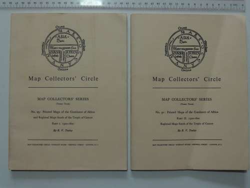 Map Collectors` Series No.29 & 30 Printed Maps Of Continent Africa &Regional Maps..... - R.V. Tooley