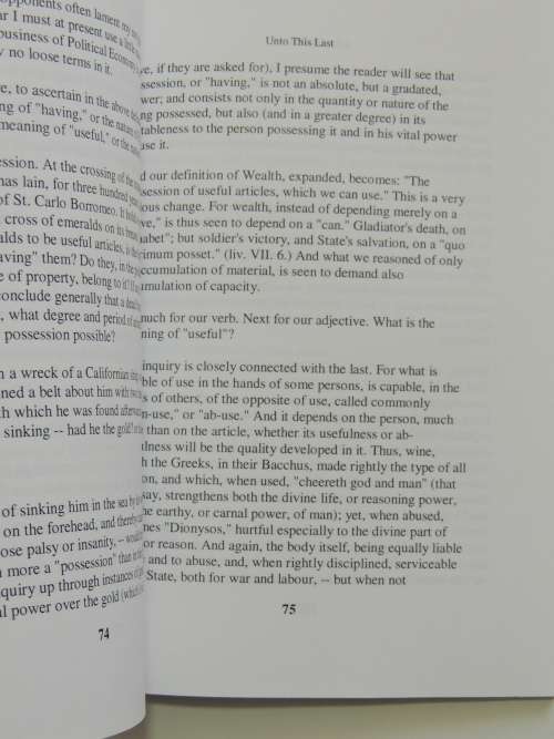 Unto this Last - John Ruskin