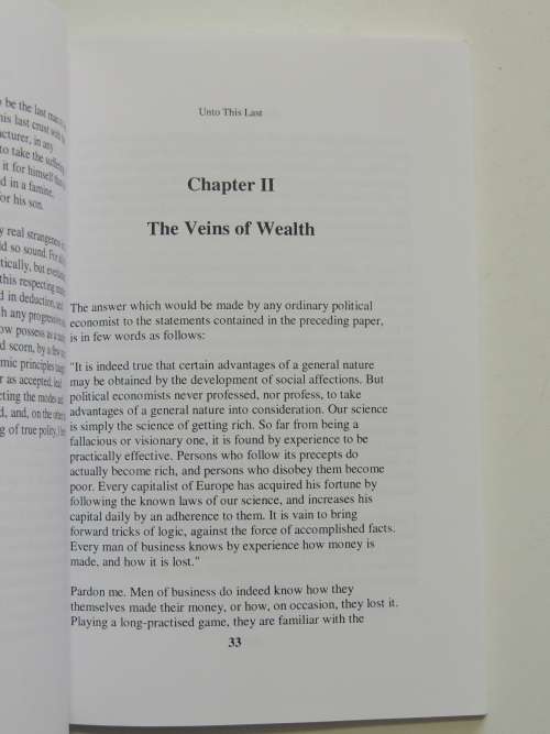 Unto this Last - John Ruskin