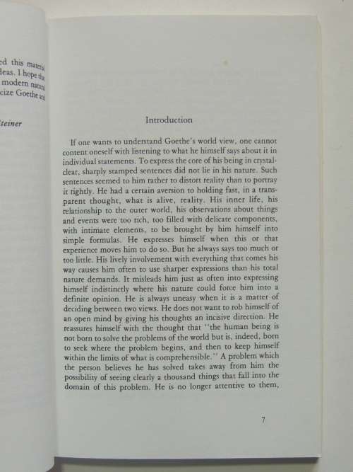 Goethe`s World View - Rudolf Steiner
