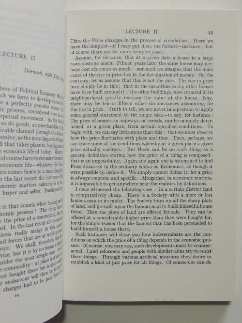 World Economy, The Formation of a Science World Economics, Lectures 1922- Rudolf Steiner