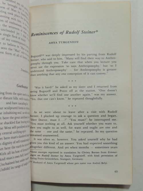 Journal for Anthroposophic Number 26, Autumn, 1977