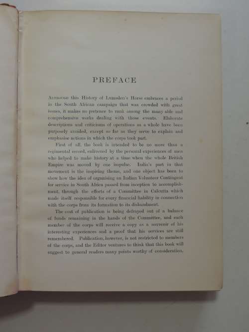 History Of Lumsden`s Horse,Complete Record Of The Corps From Formation toDisbandment-ed Henry Pearse