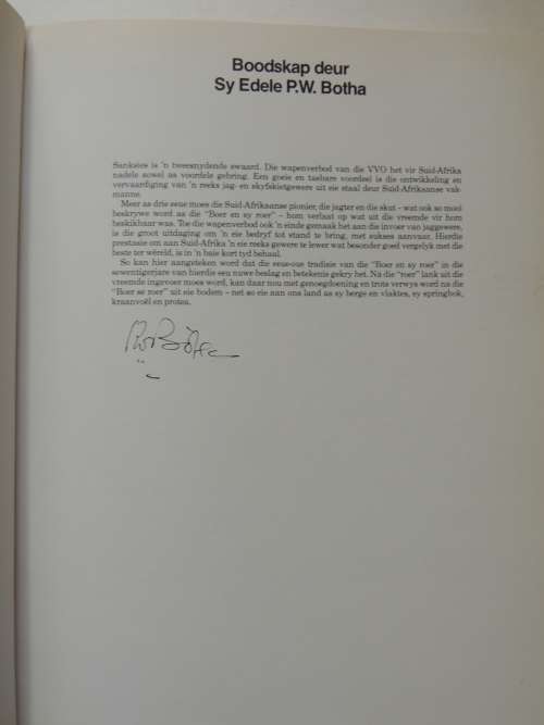Die Boer Se Roer Tot Vandag, Ontwikkeling v/d Vuurwapen In Suider-Afrika -Felix Lategan, L P-Signed