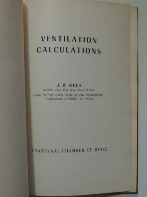 Ventilation Calculations - J.P. Rees