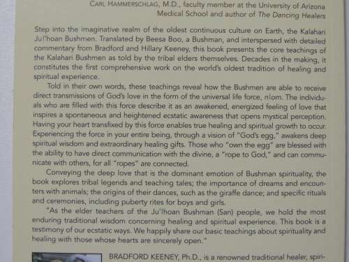 Way Of The Bushman...Tribal Elders,Spiritual Teachings &Practices..Kalahari Ju`hoansi -Bradf Keeney