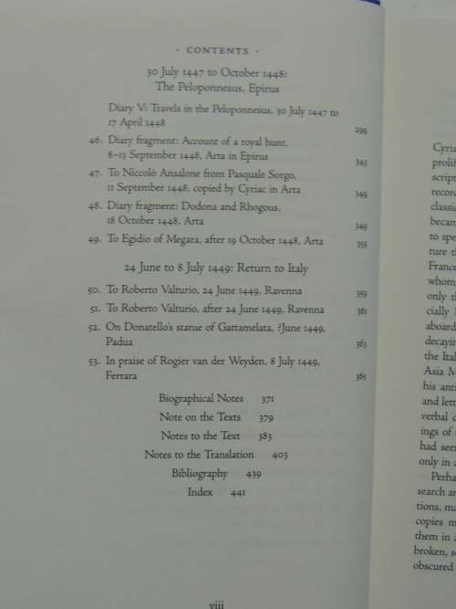 The I Tatti Renaissance Library - Later Travels - Cyriac Of Ancona