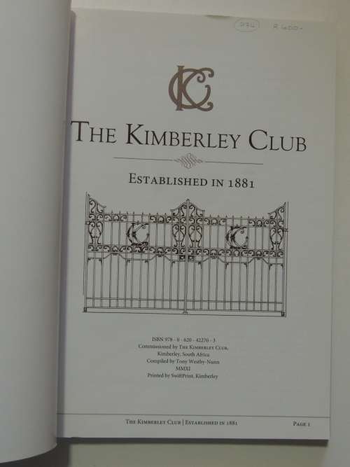 The Kimberley Club - Established in 1881 - Foreword Nicky Oppenheimer