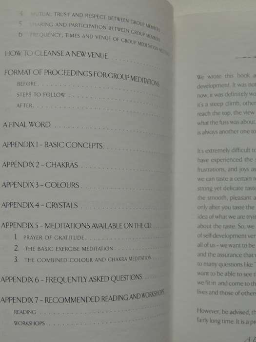 A Beginners Guide to Meditation - Mario & Eliana De Camillis    INSCRIBED   CD Included