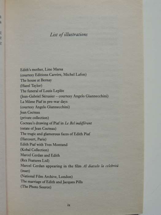 A Cry from the Heart, A Biography of Edith Piaf - Margaret Crosland