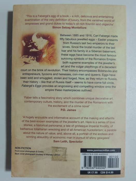 Faberge`s Eggs, One Man`s Masterpieces & The End Of An Empire - Tony Faber