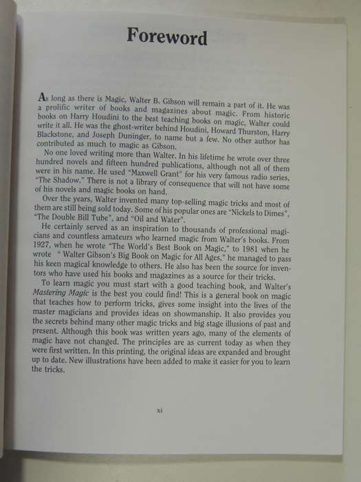 Advanced Magic, Your Absolute, Quintessential, All You Want to Know, Complete Guide -Walter B Gibson