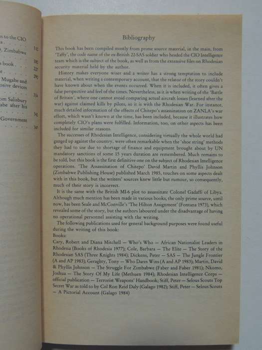 See You in November, Rhodesia`s No-Holds-Barred Intelligence War - Peter Stiff