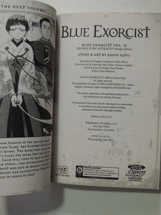 Blue Exorcist Vol 13 - Kazue Kato