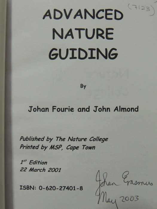 Advanced Nature Guiding - Johan Fourie, John Almond