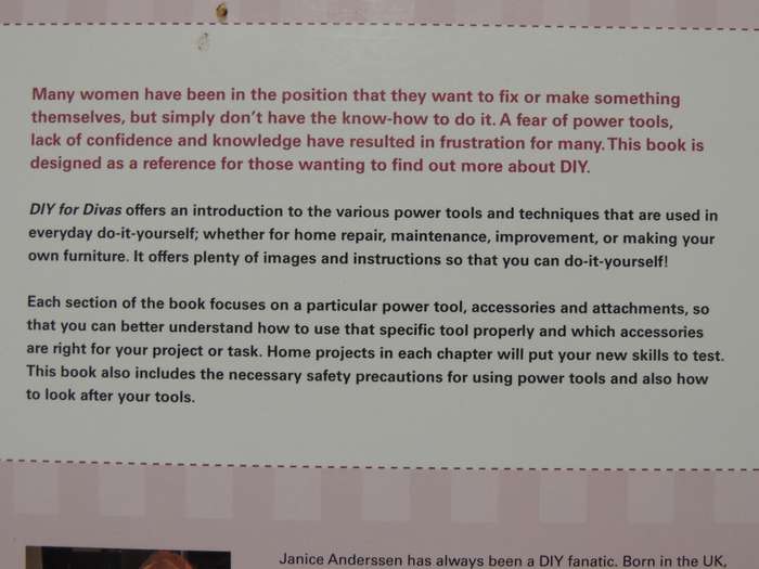 DIY For Diva`s - An Introduction To Power Tools - Janice Anderssen