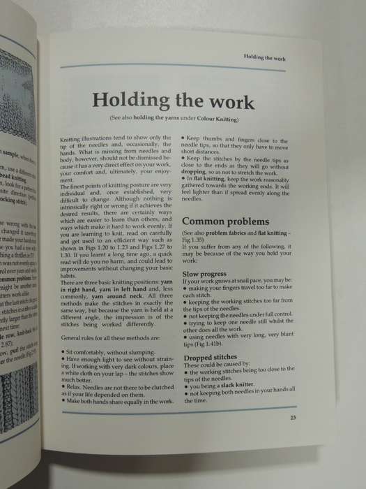 Handknitter`s Handbook,Comprehensive Guide To Principles &Techniques Of Handknitting- Montse Stanley
