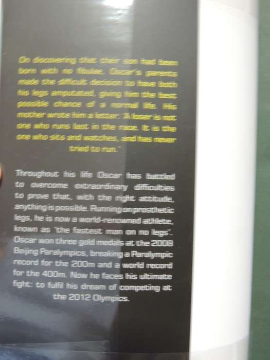 Oscar Pistorius - Blade runner - Oscar Pistorius, Translated by Rebecca Servadio-Kenan INSCRIBED