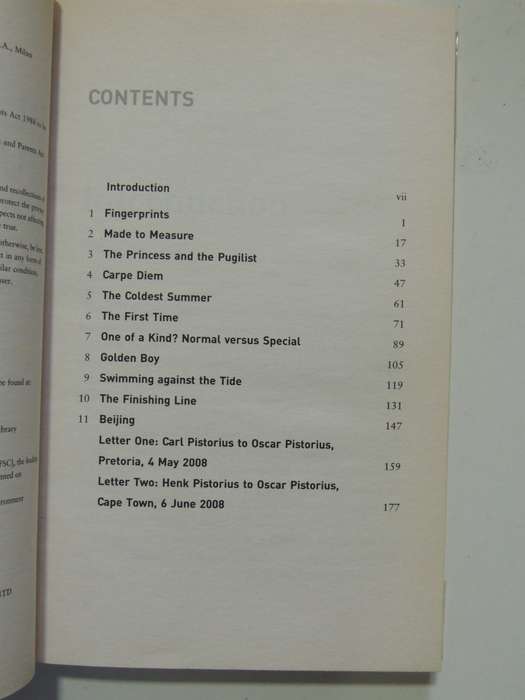 Oscar Pistorius - Blade runner - Oscar Pistorius, Translated by Rebecca Servadio-Kenan INSCRIBED