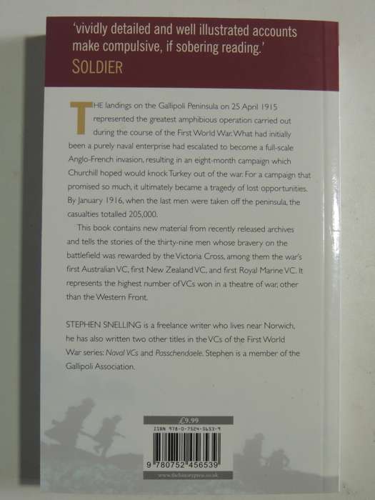 VCs of the First World War Gallipoli - Stephen Snelling