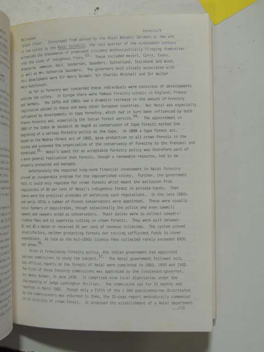 Conference on the History of Natal & Zululand, Papers University of Natal, Durban, July 1985